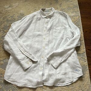 tommy bahama linen men’s long sleeve button down shirt
